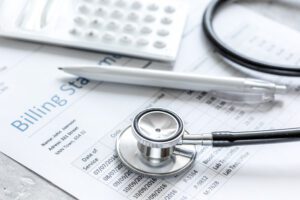 billing statement for for medical service in doctor's office